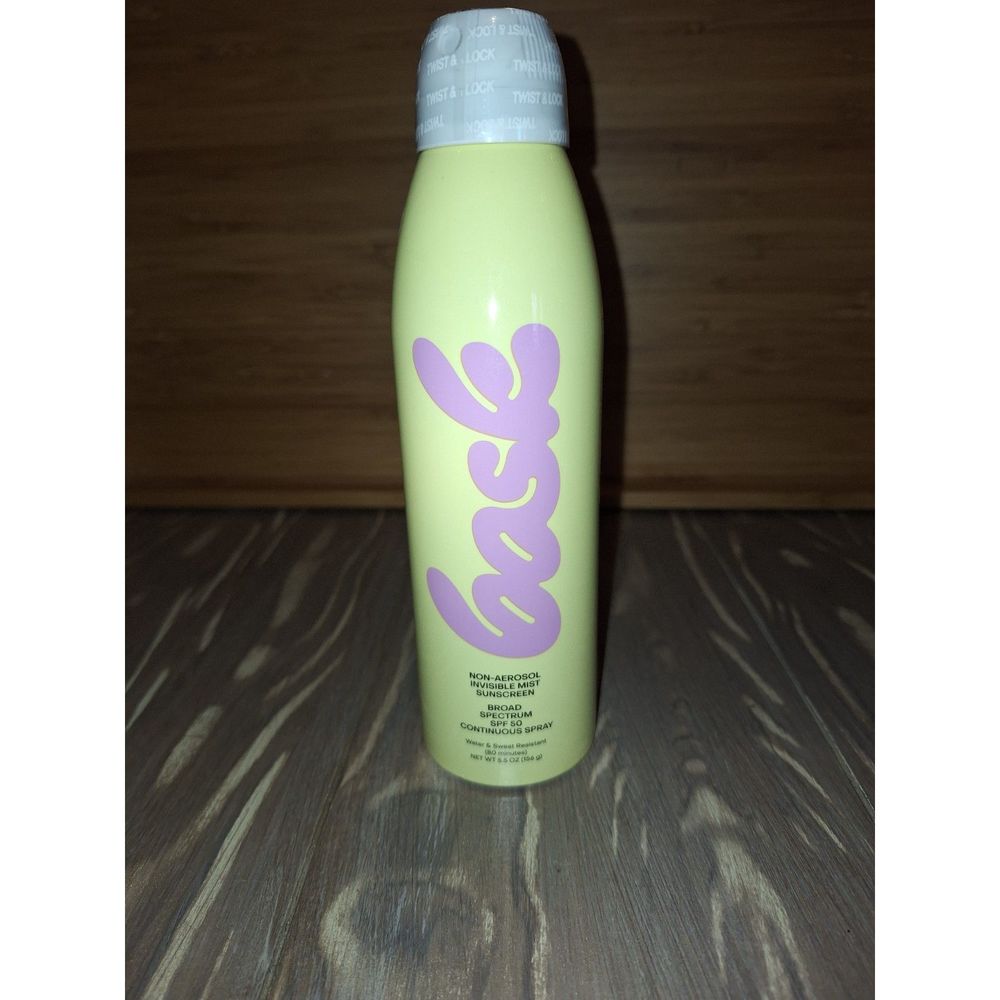 Bask Non-Aerosol Invisible Mist Sunscreen, Broad Spectrum SPF 50 5.5 oz